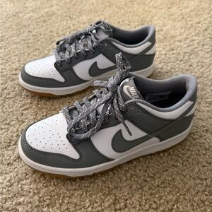 Nike Dunks Gray and White Sneakers